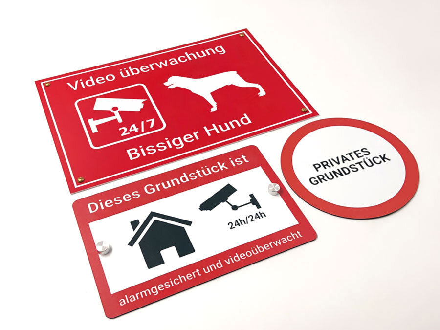 'No Dumping' Schild Aus Aluminium – 20,3x30,5cm, Mit Pfahl, Für Garten, Hof & Privatgrundstück