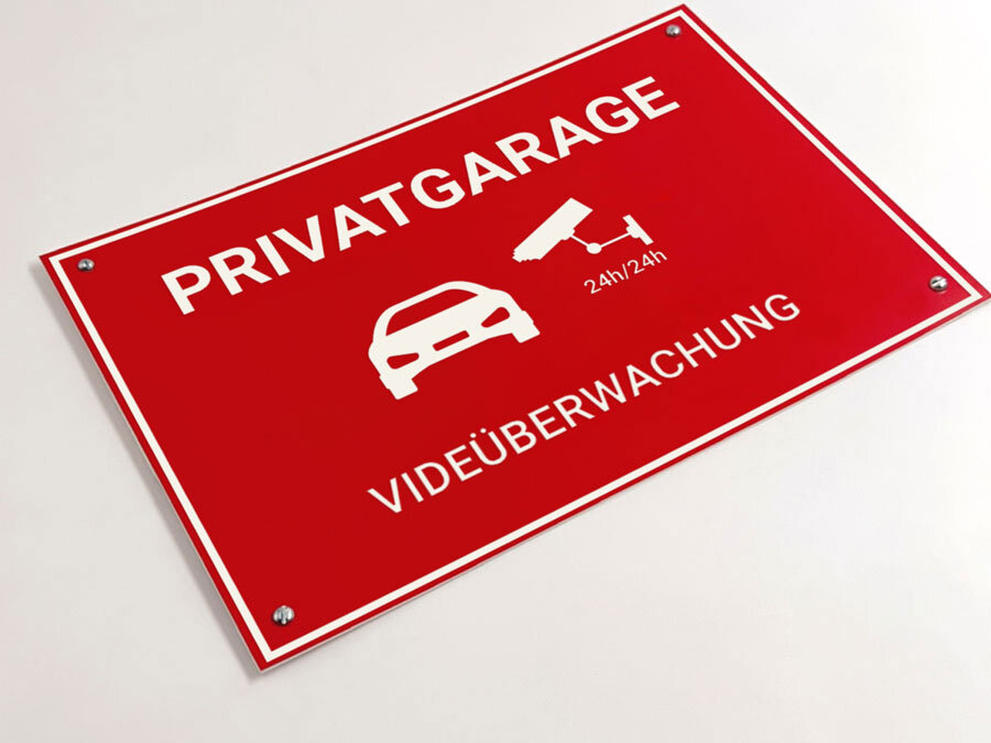 Schild „Private Property“ 25,4x35,6 Cm – Aluminium, Wetterfest, Mit Bohrungen, Für Zaun, Auffahrt, Videoüberwachung